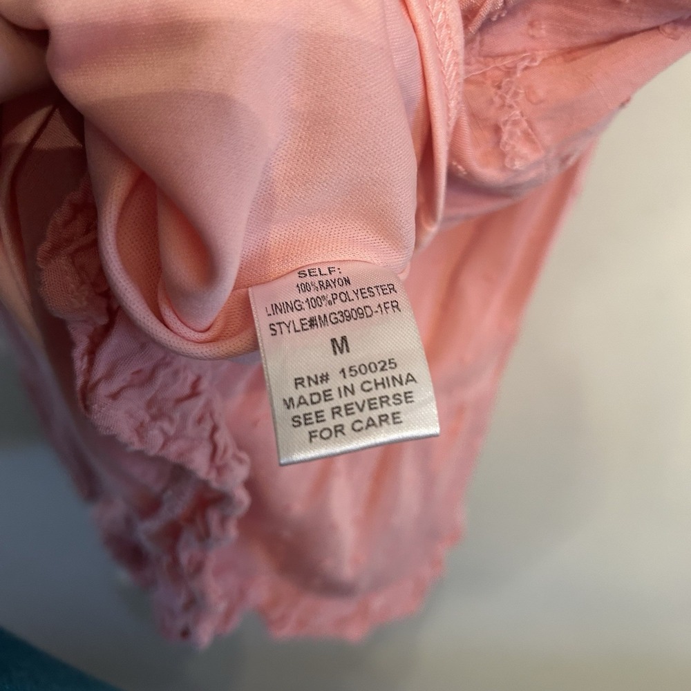 Emory Park Pink Flowy Dress Size Medium Spring Summer Comfortable‎ - Picture 6 of 7